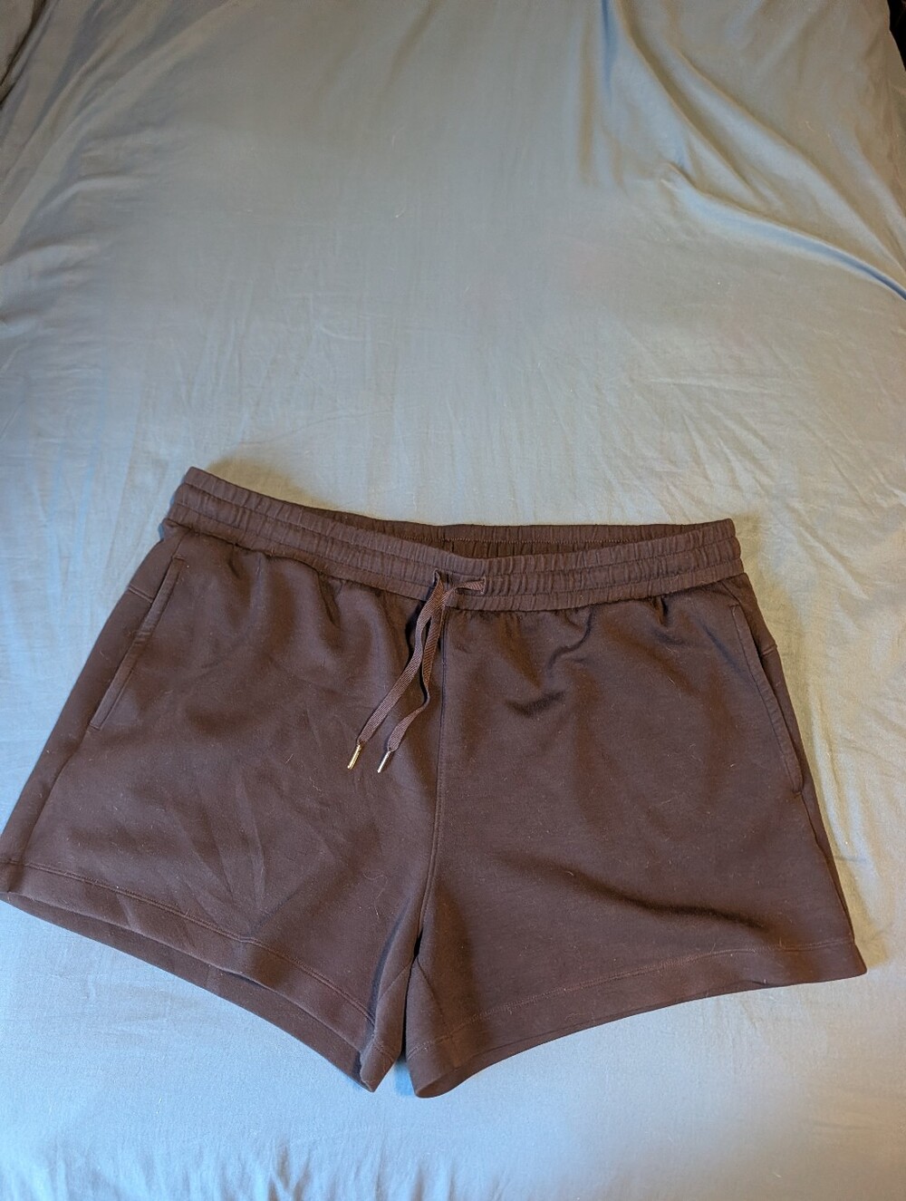 Women's Black Drawstring Lounge Shorts